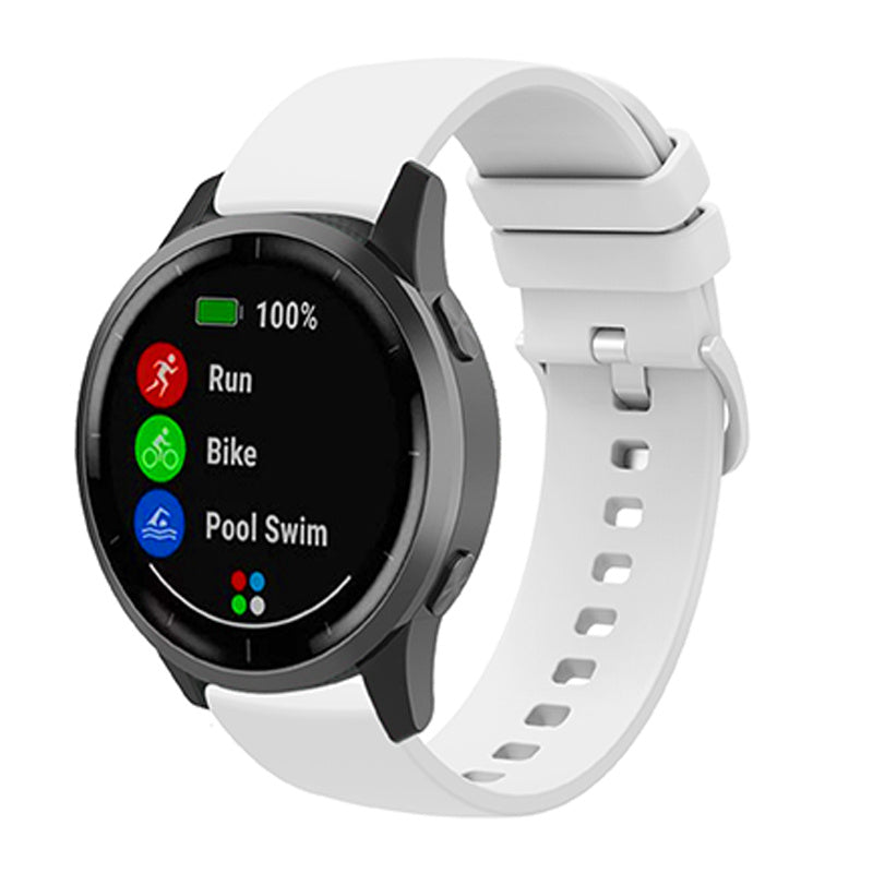 Universal 22mm Silicone Replacement Wrist Band Solid Color Adjustable Watch Strap with Same Color Buckle Universal 22mm Silicone Replacement Wrist Band Solid Color Adjustable Watch Strap with Same Color Buckle